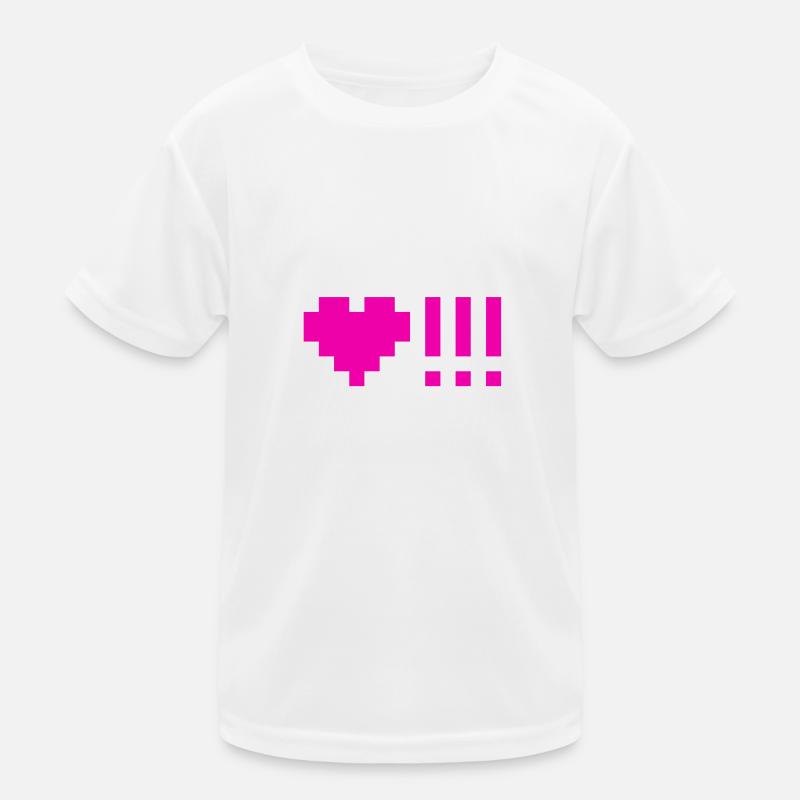 Hearts with three exclamation points Kids Functional T-Shirt