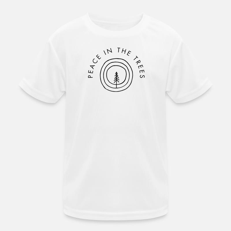 peace_in_the_trees Kinder Funktions-T-Shirt