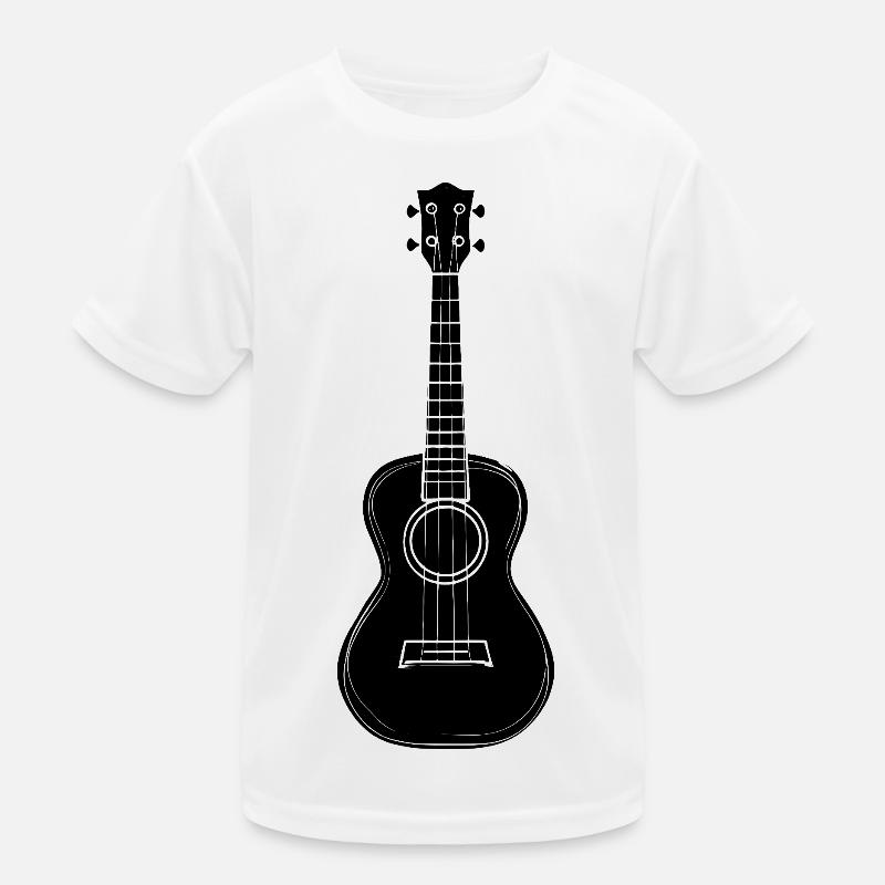 Ukulele Sketch Kids Functional T-Shirt