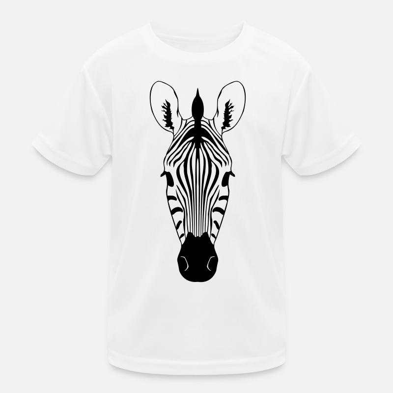 Zebra Illustration Kinder Funktions-T-Shirt