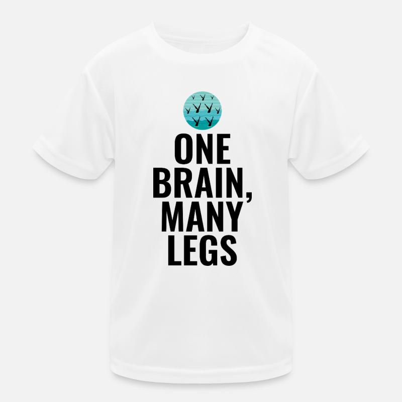 One Brain Many Legs Synchronized Swimming Swimmer Kids Functional T-Shirt