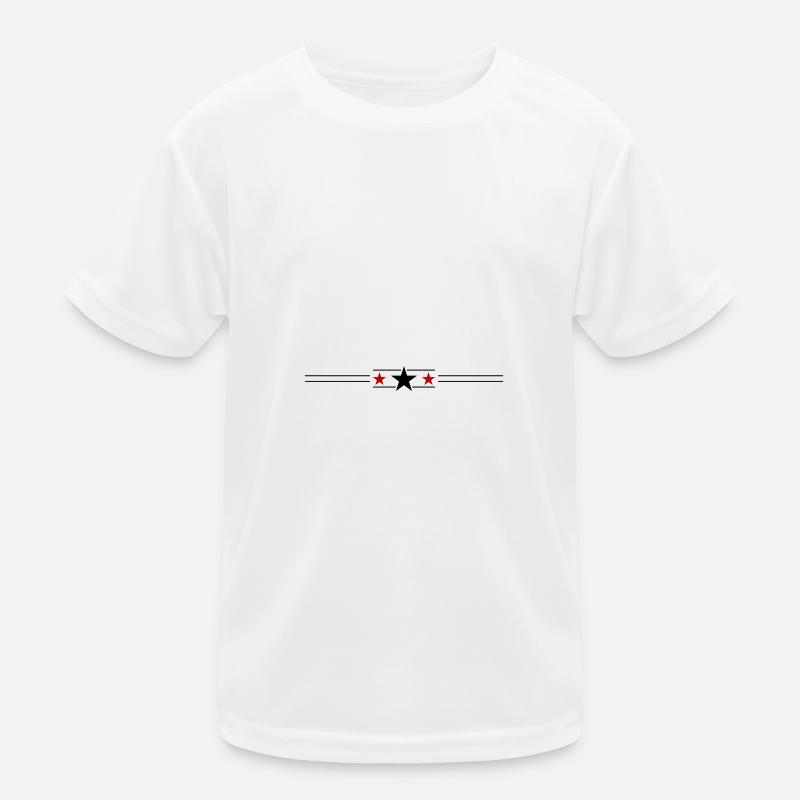 Élément d’icône de ligne d’étoile T-shirt sport Enfant