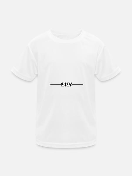 2025 - Kinder Funktions-T-Shirt - Weiß - Vorne