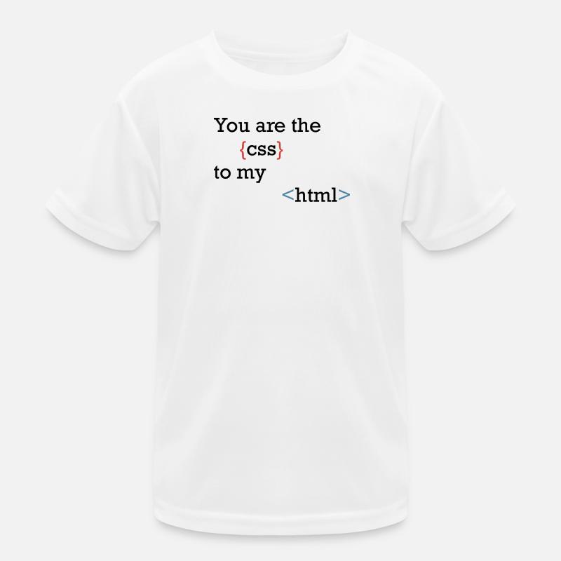 CodeSymbolik Geschweifte und Winkel Kinder Funktions-T-Shirt