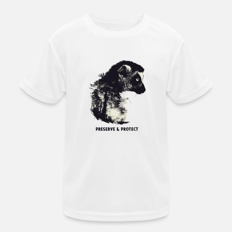 Preserve & Protect Lemur Madagascar Lemurs Kids Functional T-Shirt