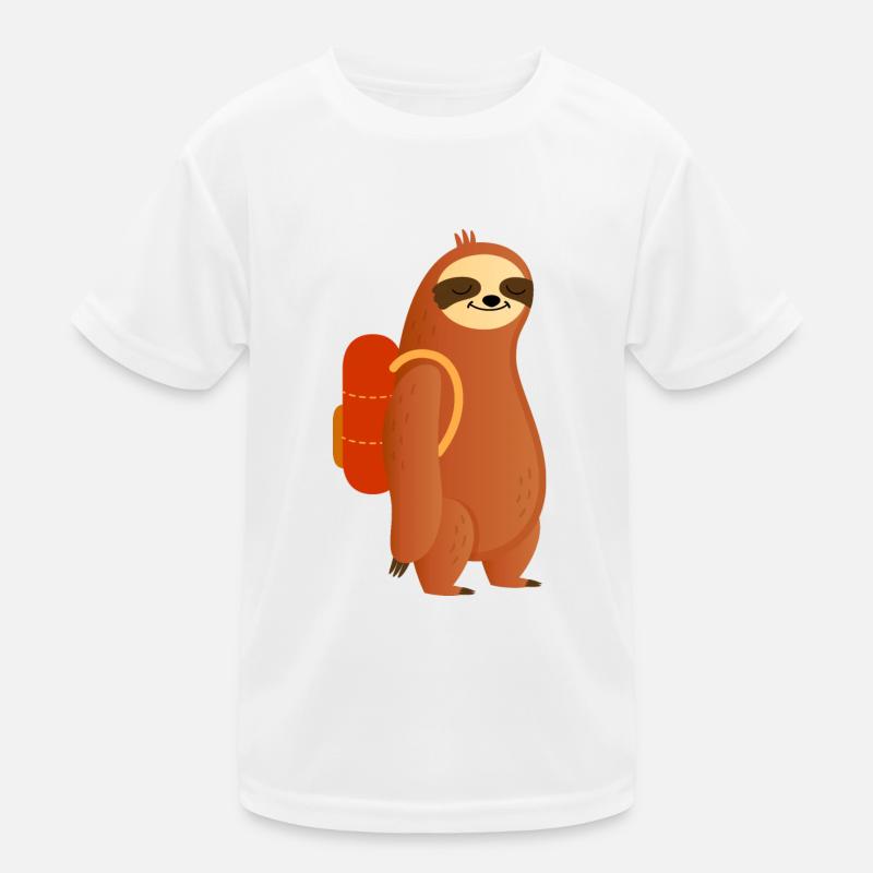 Sloth Hike Hiking Backpack Kids Functional T-Shirt