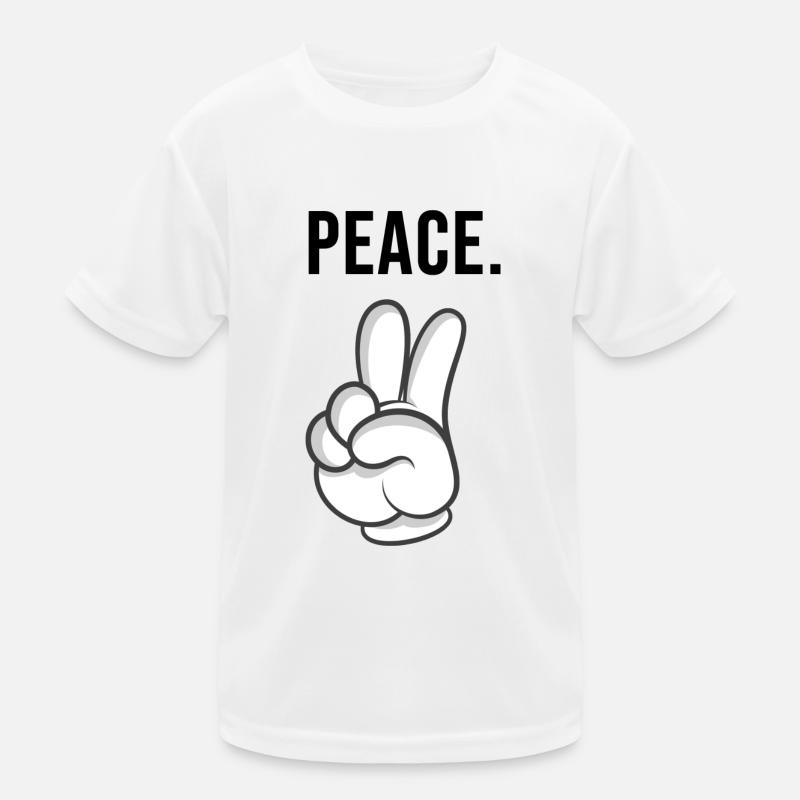 peace hand Kinder Funktions-T-Shirt
