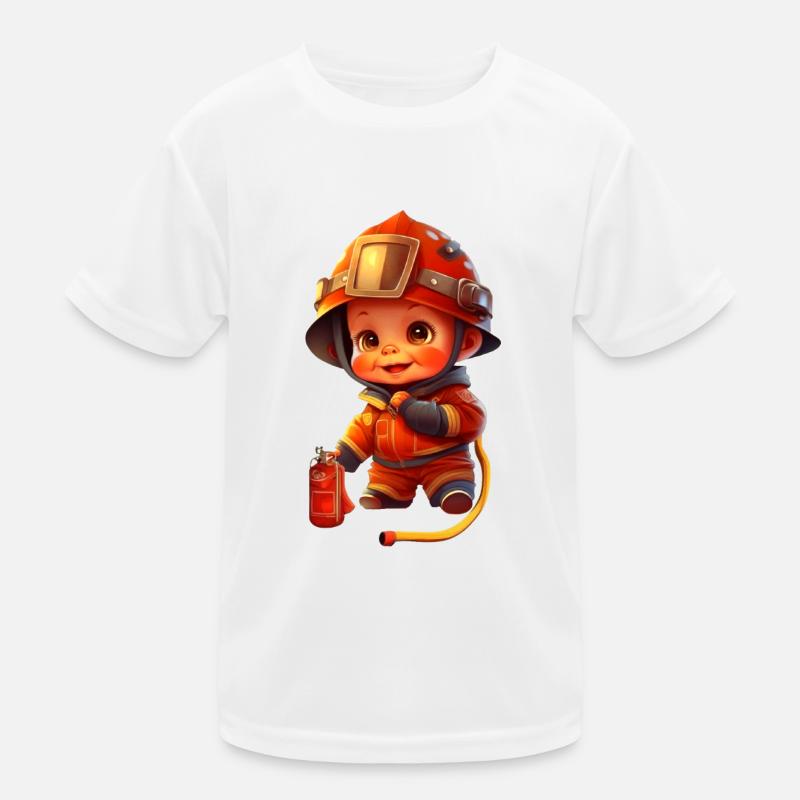 Doux pompier T-shirt sport Enfant
