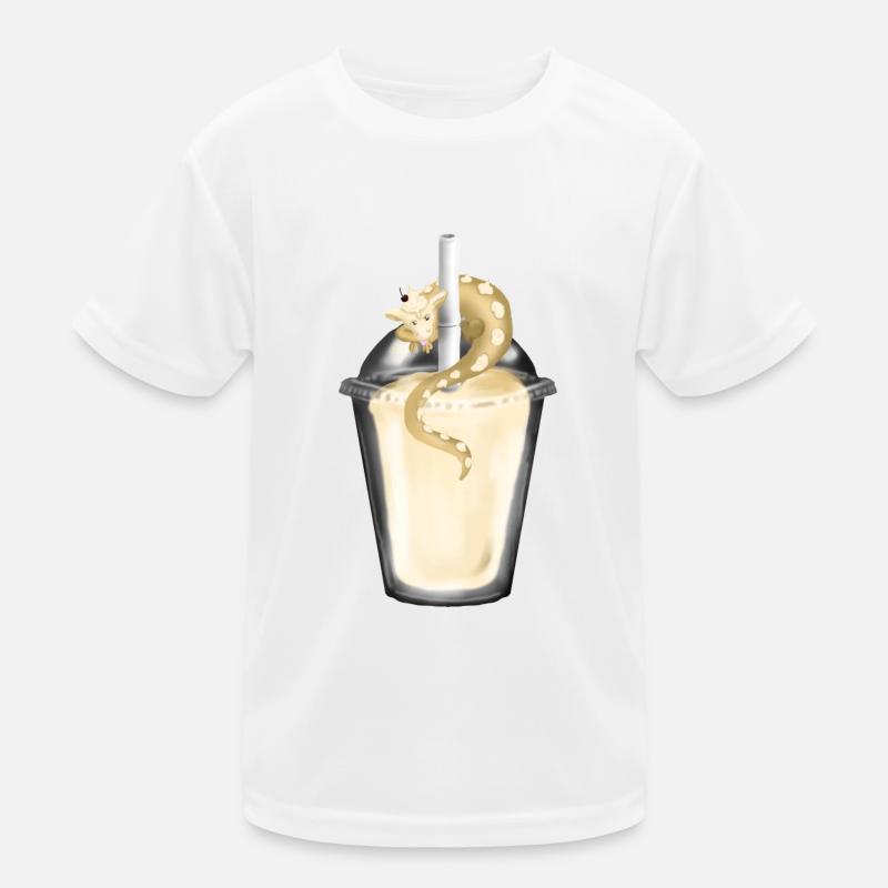 Milchshake mit Drache Kinder Funktions-T-Shirt