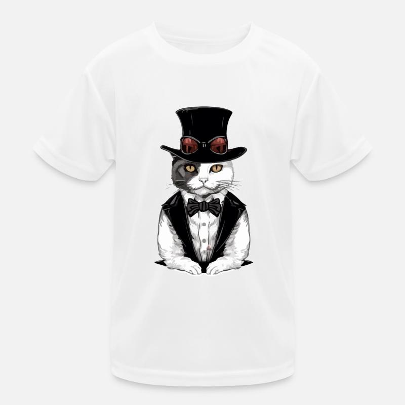 Hecty the chic cat Kids Functional T-Shirt