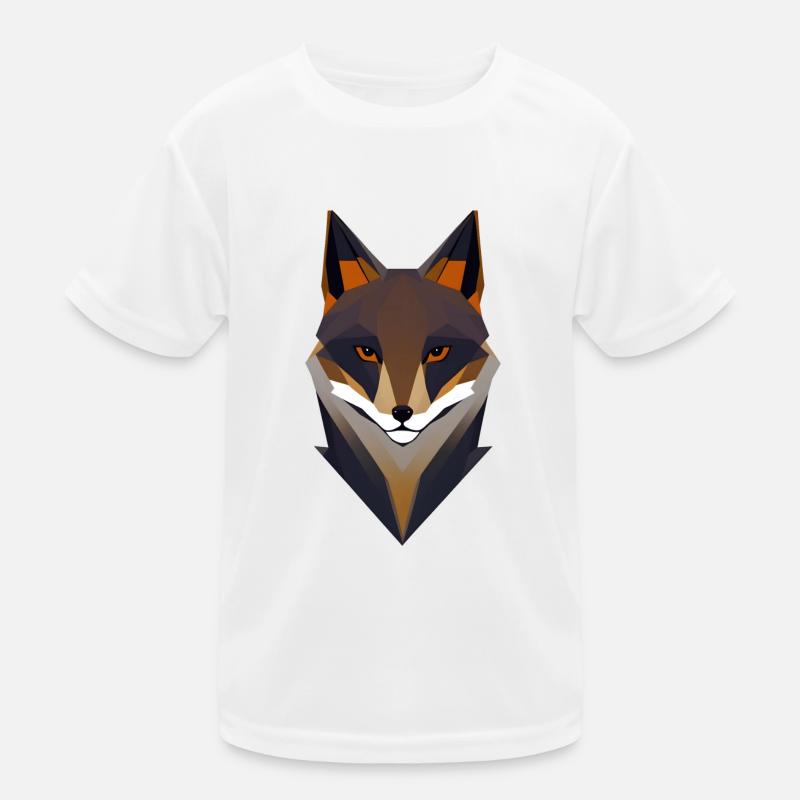 Geometric Fox Kids Functional T-Shirt