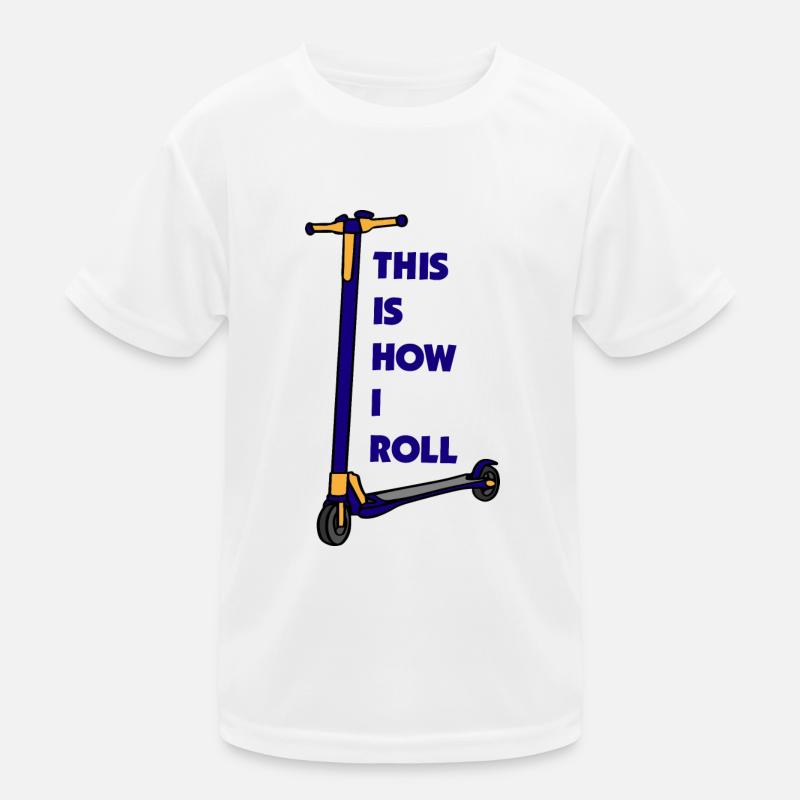 E-Scooter Roller Scooter T-shirt sport Enfant