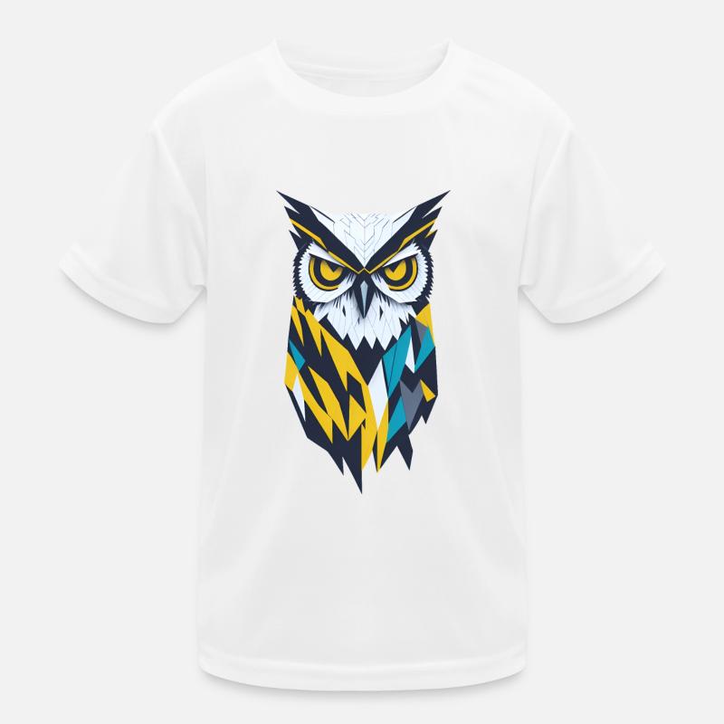 Geometrische Eule Kinder Funktions-T-Shirt