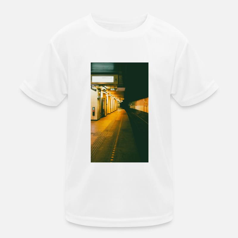 Bahnhof Kinder Funktions-T-Shirt