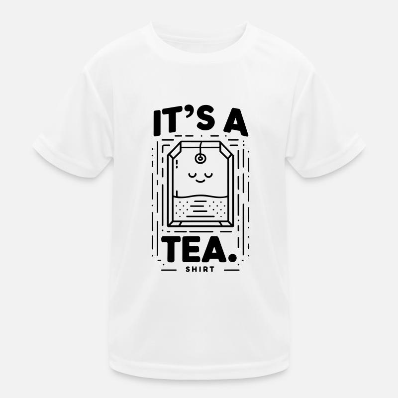 It's a Tea Shirt Black Kids Functional T-Shirt