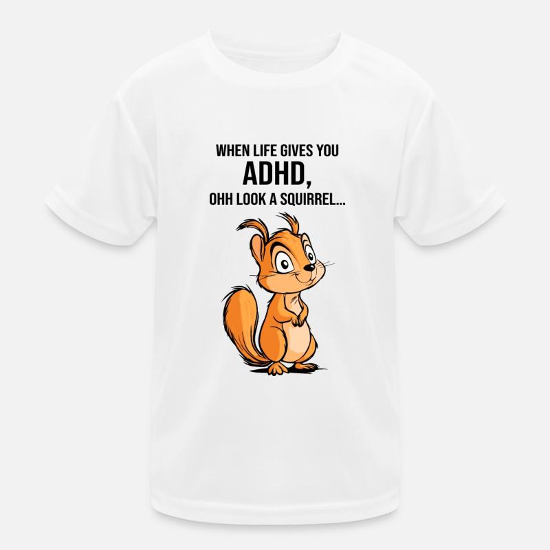 ADHD Squirrel Kids Functional T-Shirt