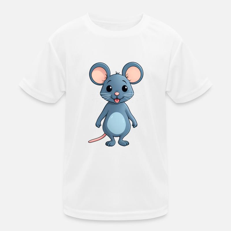 Cute Little Comic Style Mouse Mice Kids Functional T-Shirt