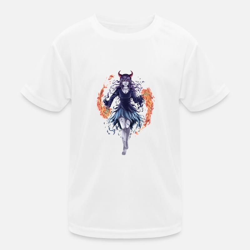 Fire Demon Kinder Funktions-T-Shirt