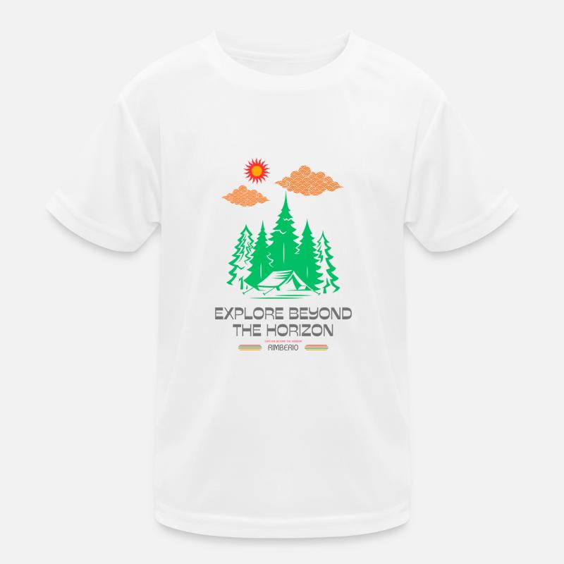 Explore Beyond the Horizon Kids Functional T-Shirt