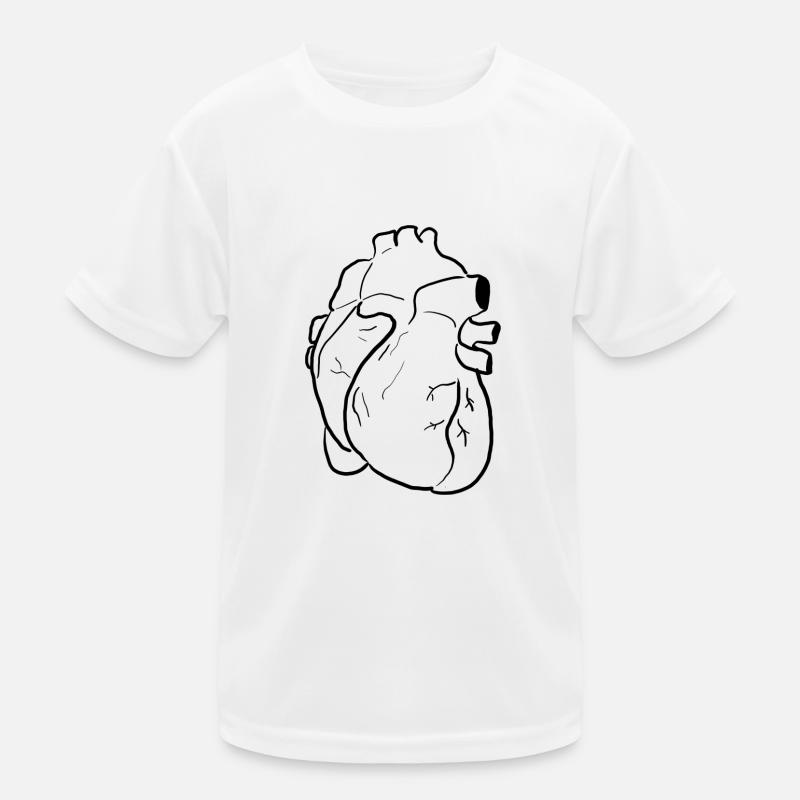 Herz Kinder Funktions-T-Shirt