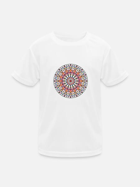 Mandala - Kids Functional T-Shirt - white