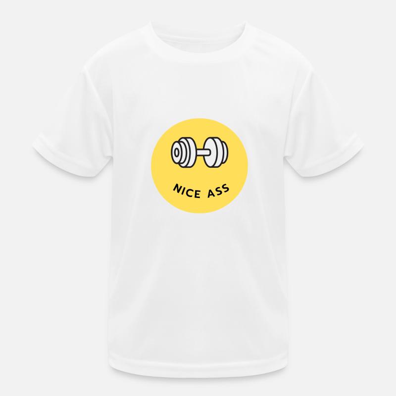 smilie - nice ass Workout Kinder Funktions-T-Shirt