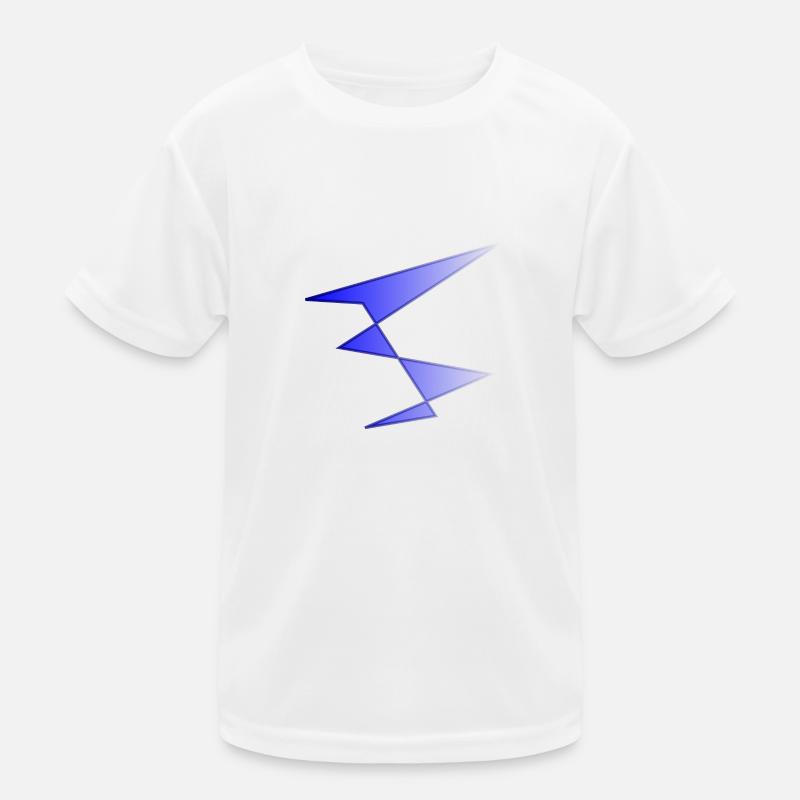 Blaue Kunst Kinder Funktions-T-Shirt