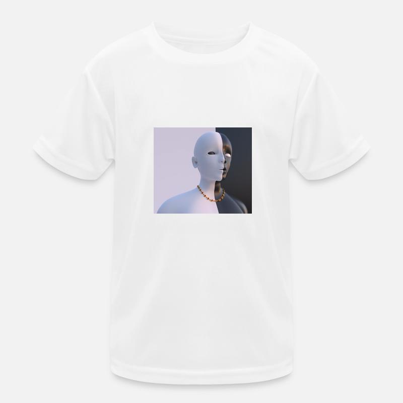 Zwei Gesichter Kinder Funktions-T-Shirt