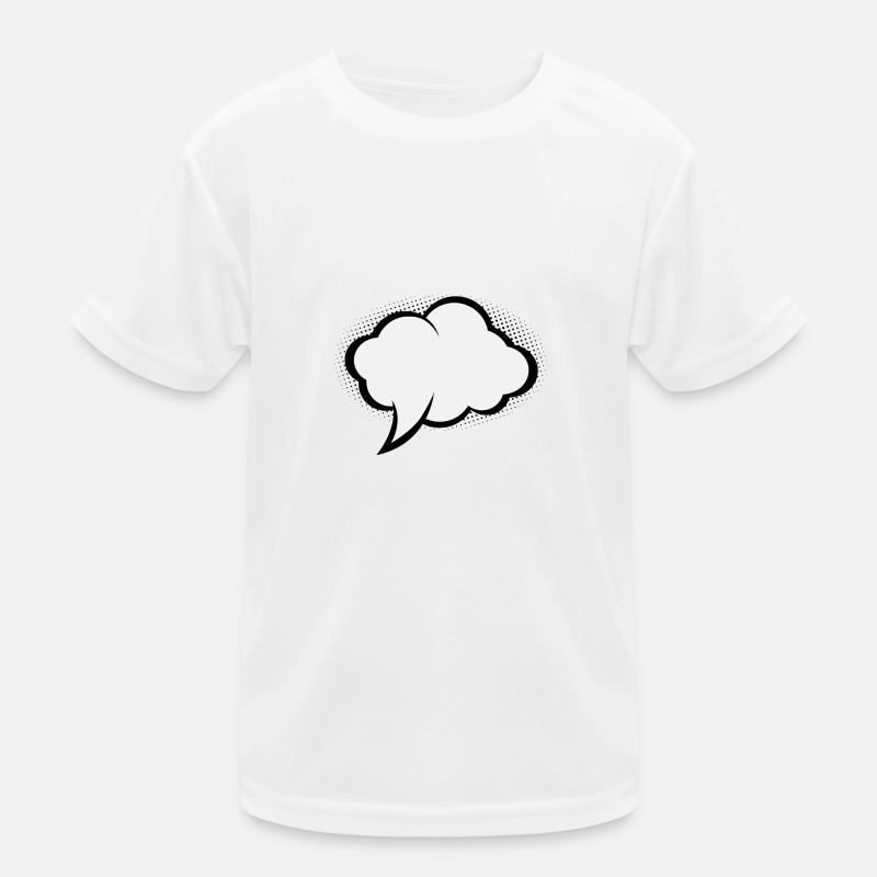 Comic Speech Bubble - Kids Functional T-Shirt - white