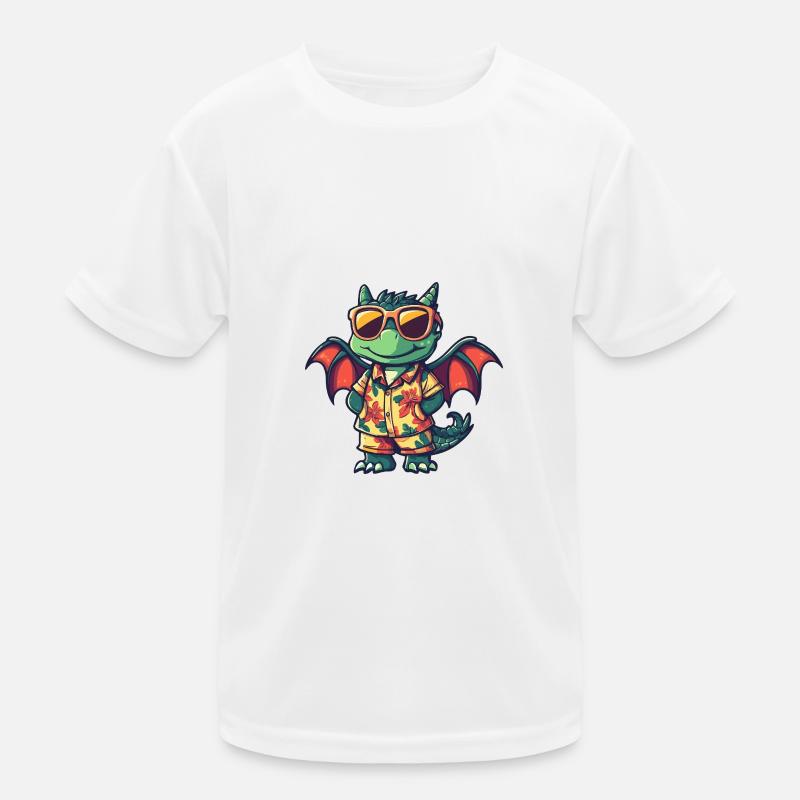 Drache Cool Sommer Kinder Funktions-T-Shirt