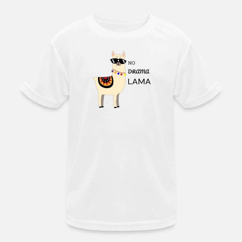 NO DRAMA LAMA Kids Functional T-Shirt