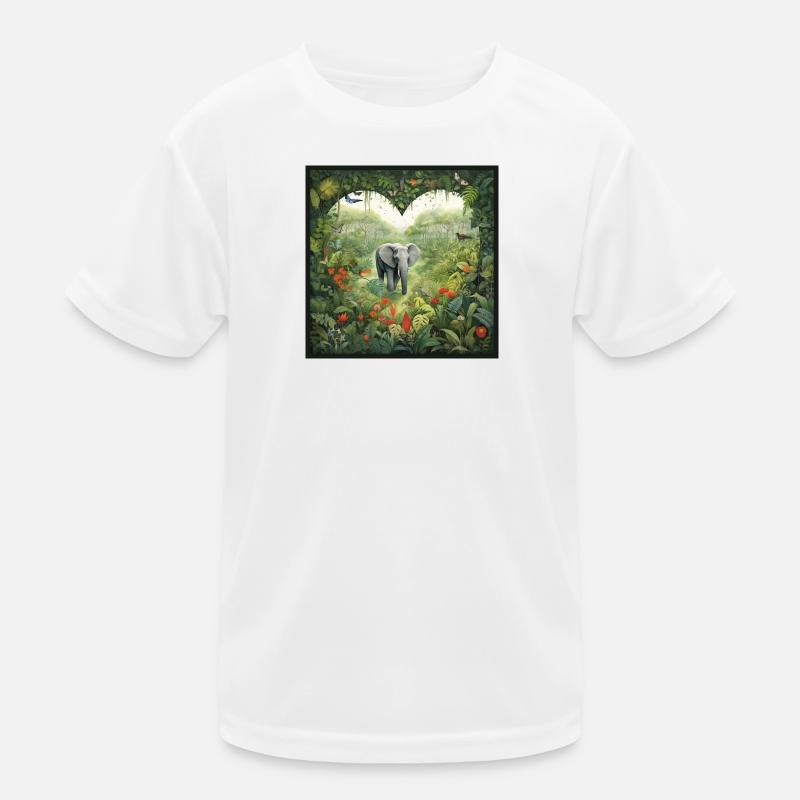 Amour d’éléphant T-shirt sport Enfant