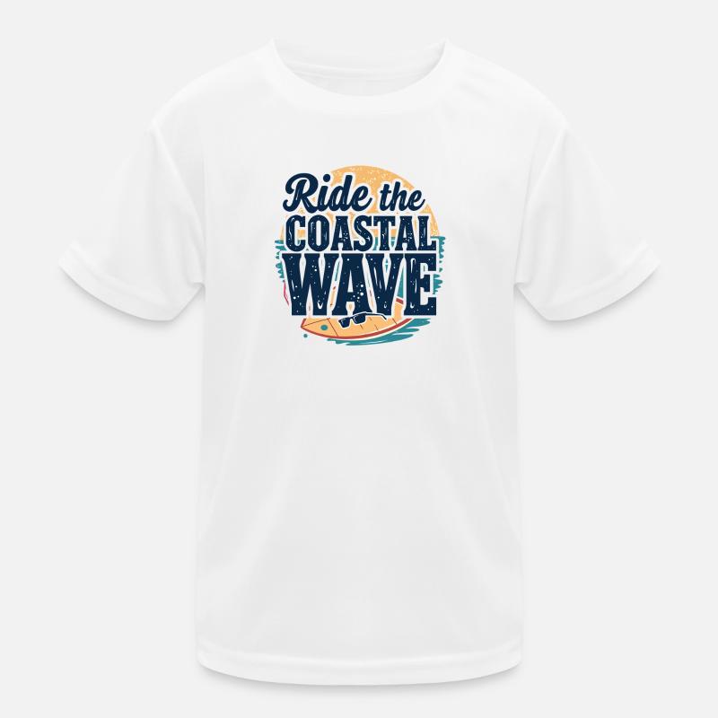 Surf Surf Vacances à la plage Côte Mer T-shirt sport Enfant