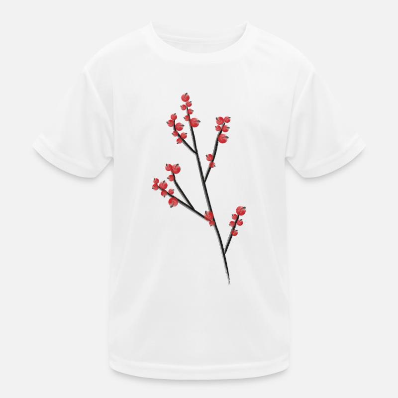 Branches de baies rouges T-shirt sport Enfant