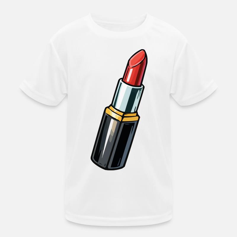 Artistic Lipstick Red Kids Functional T-Shirt