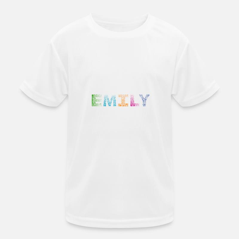 Emily Buchstabenname Kinder Funktions-T-Shirt
