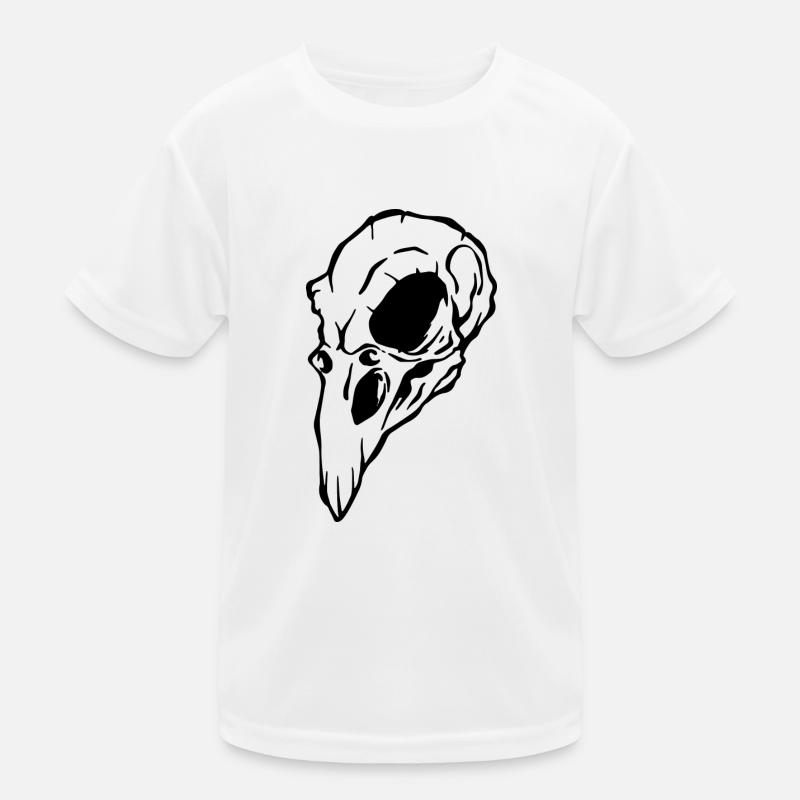 Crow skull Halloween T-shirt sport Enfant