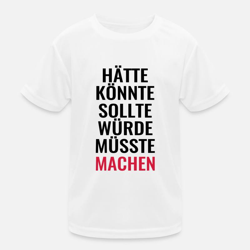Anpacker anpacken lustige Sprüche Dummschwätzer Kinder Funktions-T-Shirt