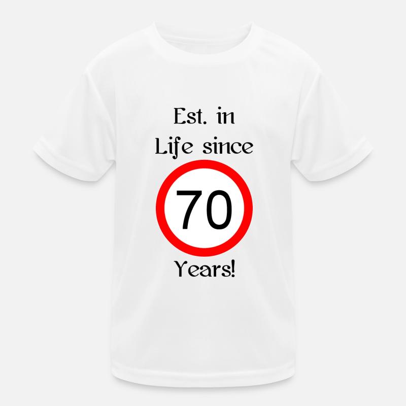 est i l 70 script noir engl T-shirt sport Enfant