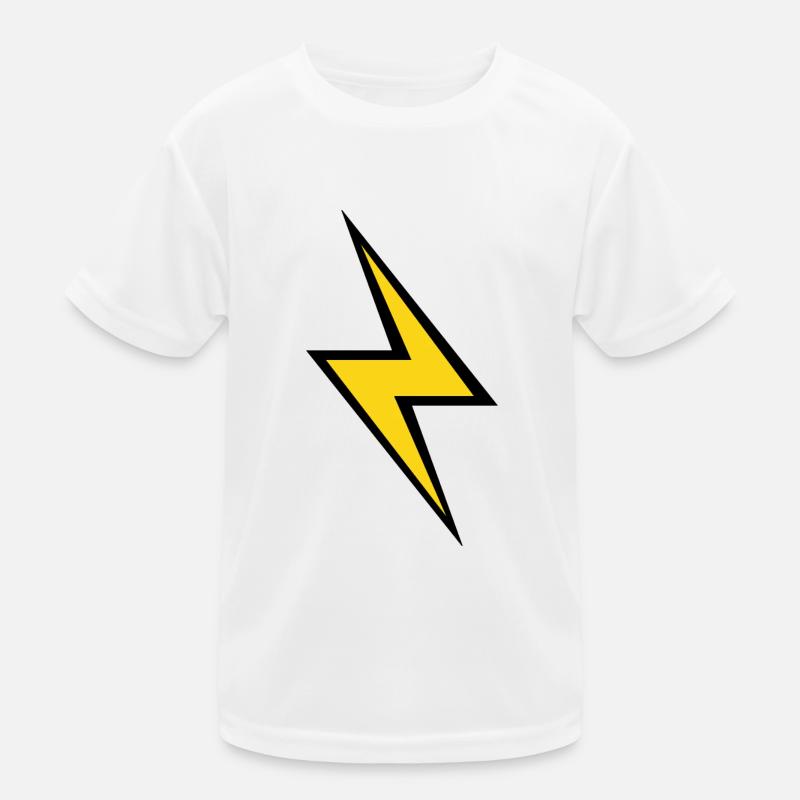 blitz gelb / Gewitter Kinder Funktions-T-Shirt