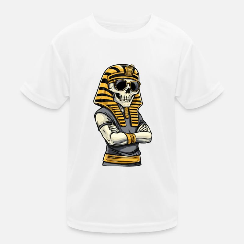 Pharao Skull Kinder Funktions-T-Shirt