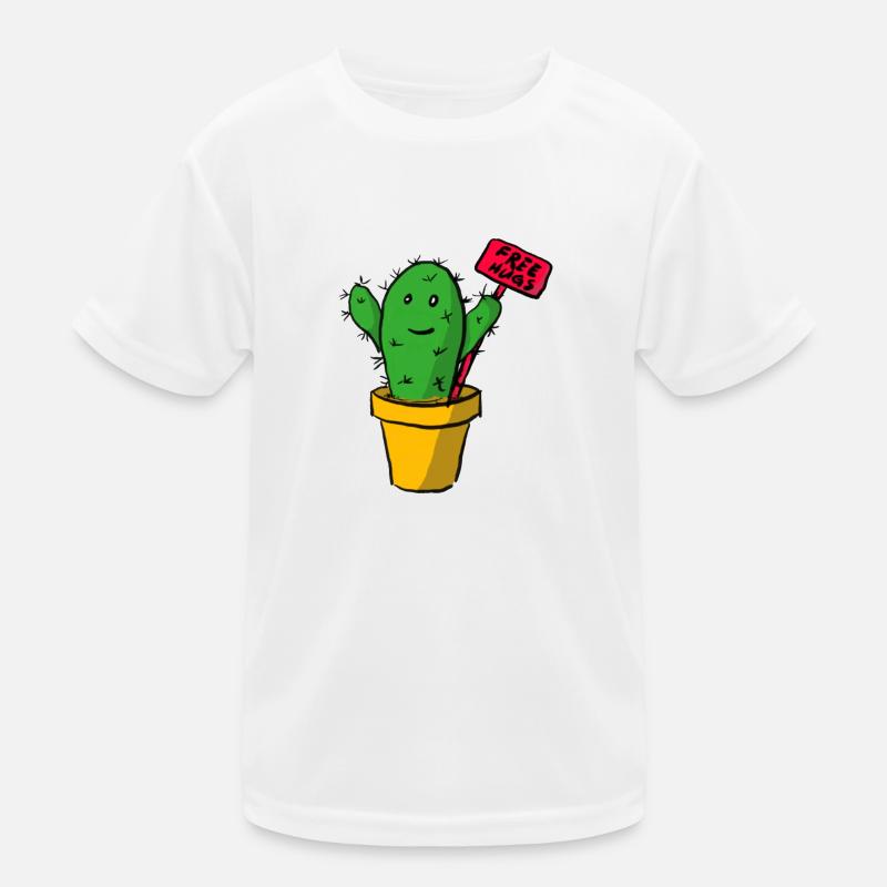 Cactus Free Hugs Kids Functional T-Shirt