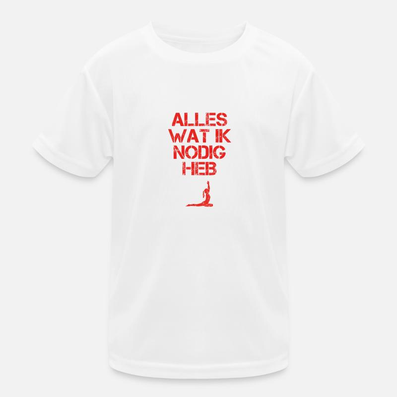 presentje wat ik nodig ballet yoga 2 Kinder Funktions-T-Shirt