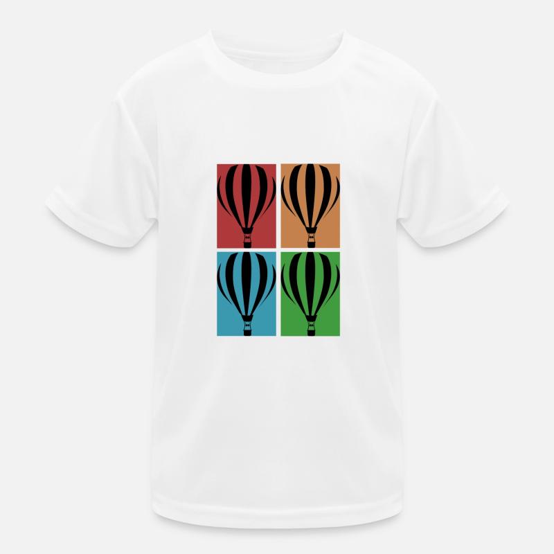 ballon à air chaud - Collage T-shirt sport Enfant