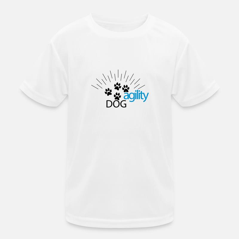 agility - Kinder Funktions-T-Shirt - Weiß