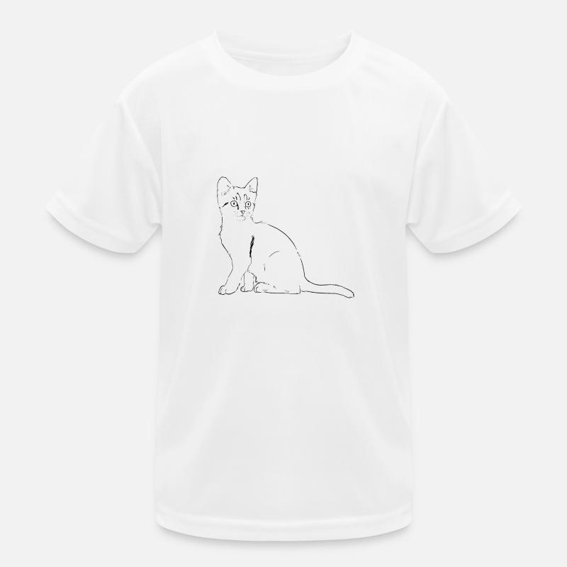 chat Illustration T-shirt sport Enfant