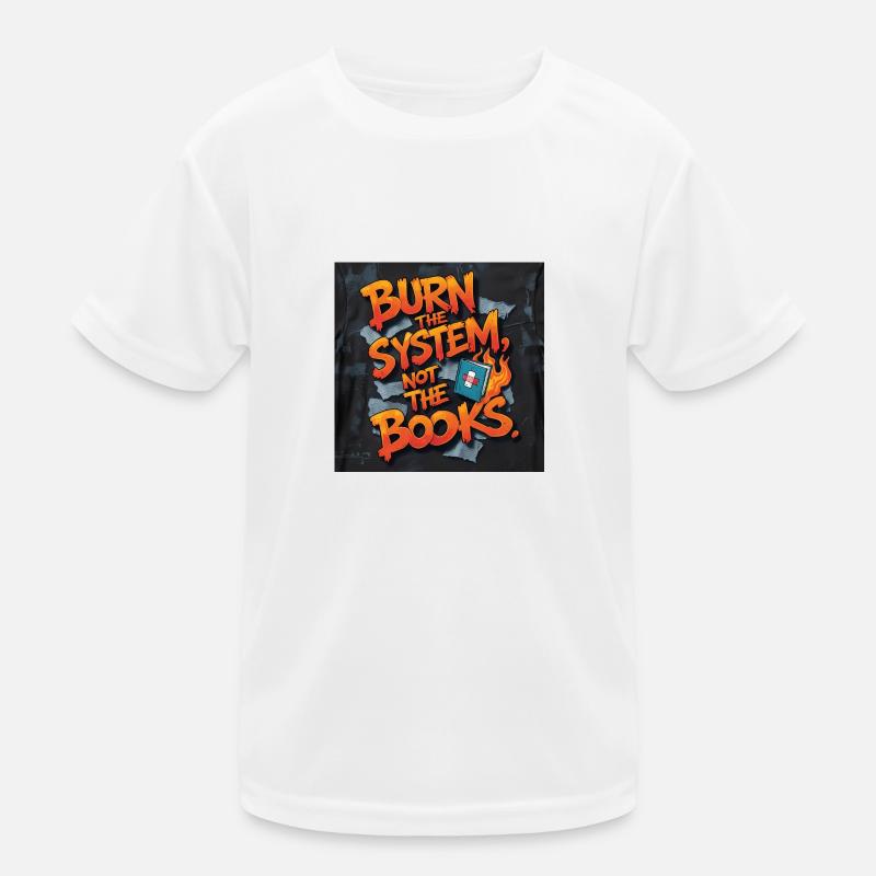 Feuriger Graffiti-Protest Kinder Funktions-T-Shirt