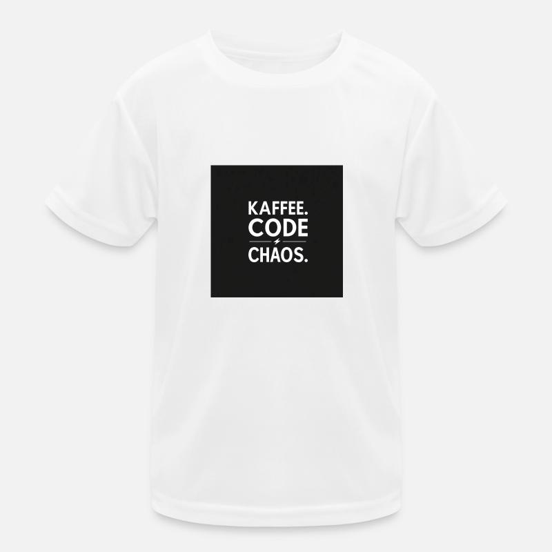 Coffee, Code, Chaos Kids Functional T-Shirt