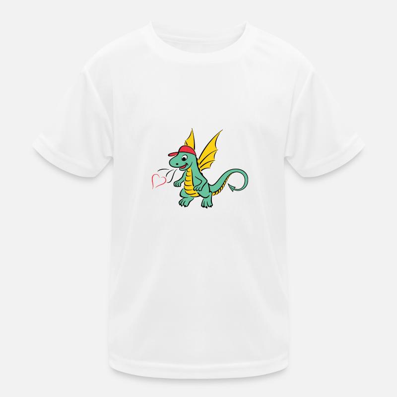 Little Dragon - Kids Functional T-Shirt - white