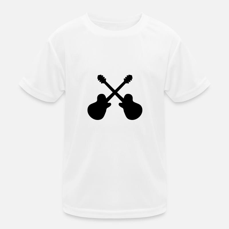 Gitarren Kinder Funktions-T-Shirt
